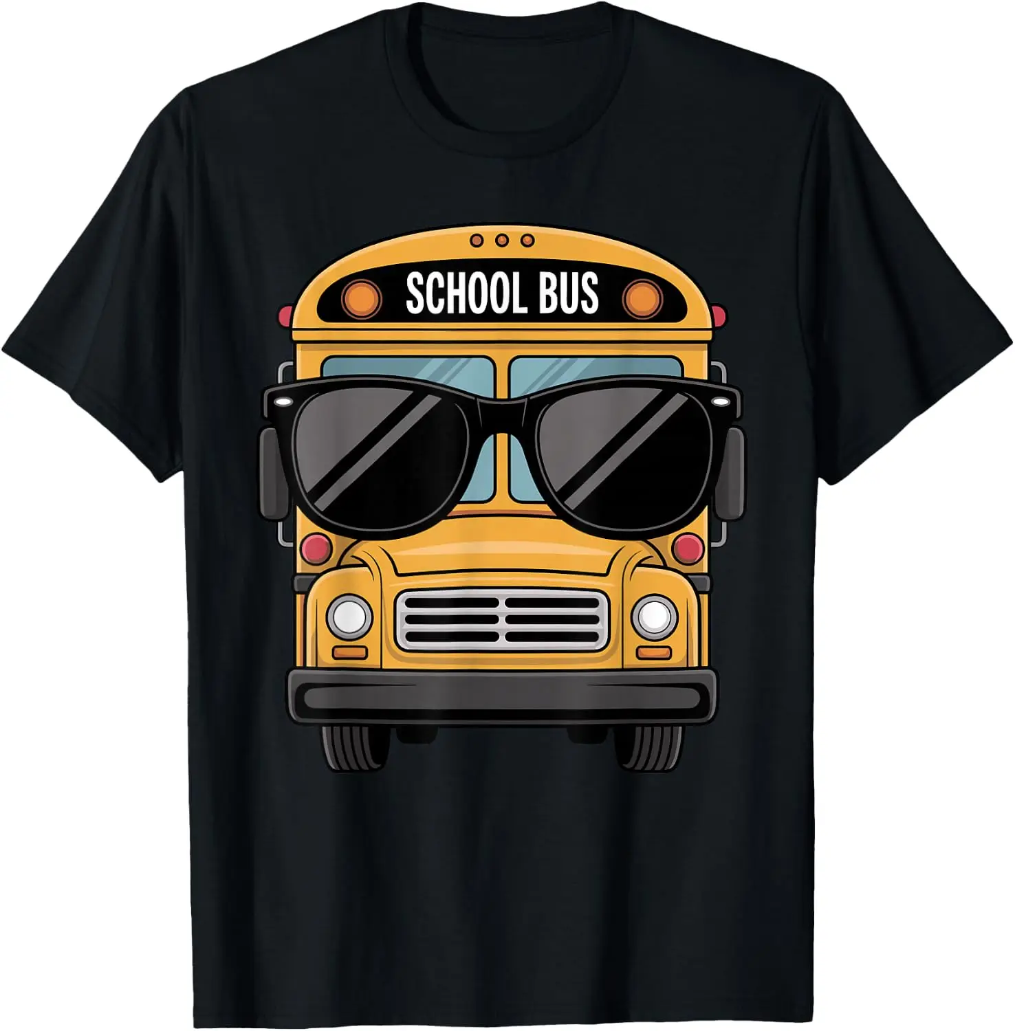 Funny Bus Driver Art For Men Women Back To School T-Shirt Cute Halloween Pumpkin Short-Sleeve Tee: Fun, Breathable, Pure Cotton, Stylish—Perfect for Sports, Lounging, or Casual Wear.