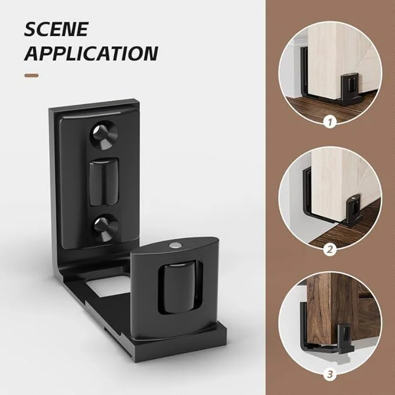 Barn door accessories household sliding door limiter, glass door plastic pendulum slide anti-collision positioner