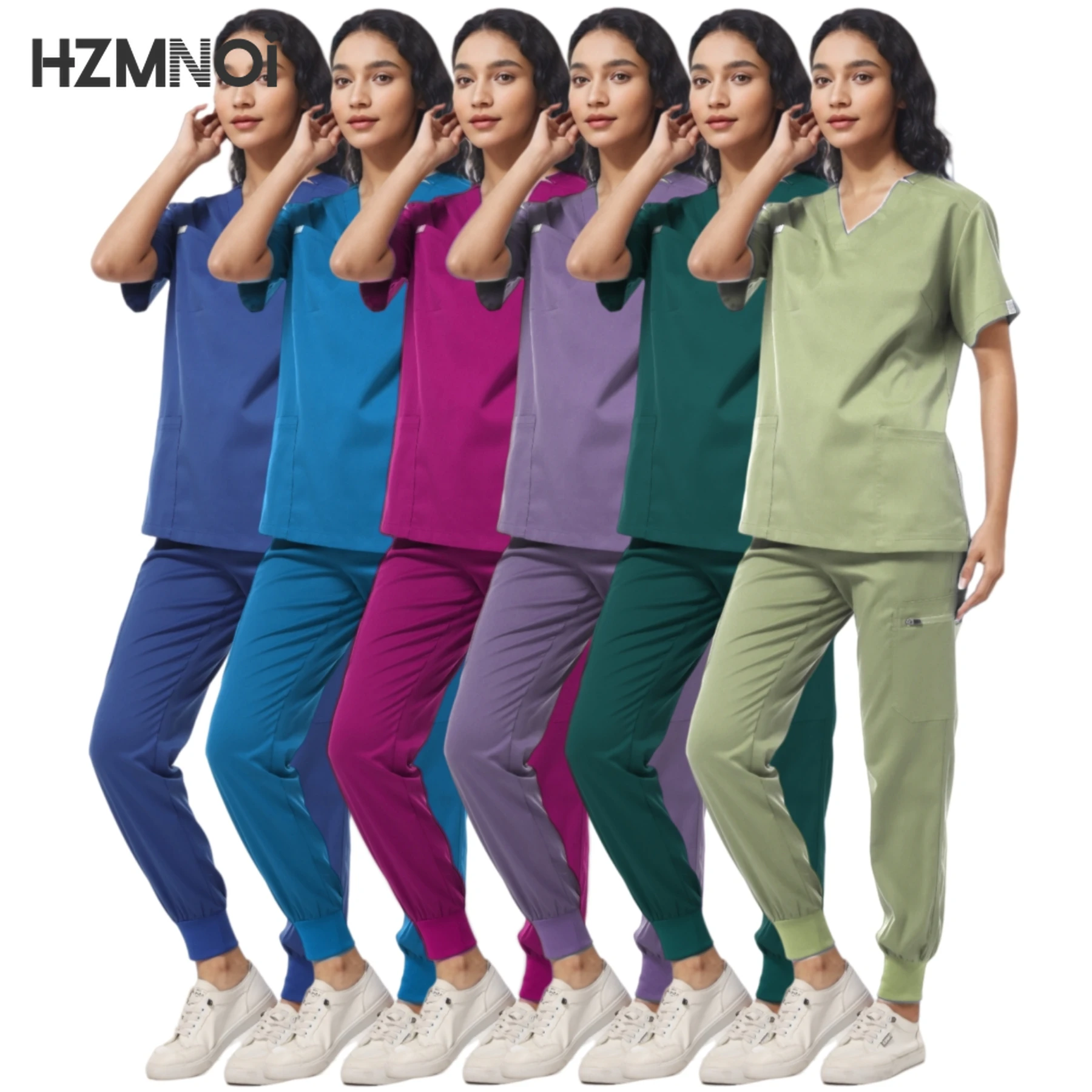 High Quality Hot Sale Hospital Uniform Wholesale Tops and Pants Medical Women Nursing Scrubs Uniforms Sets Medical Accessories