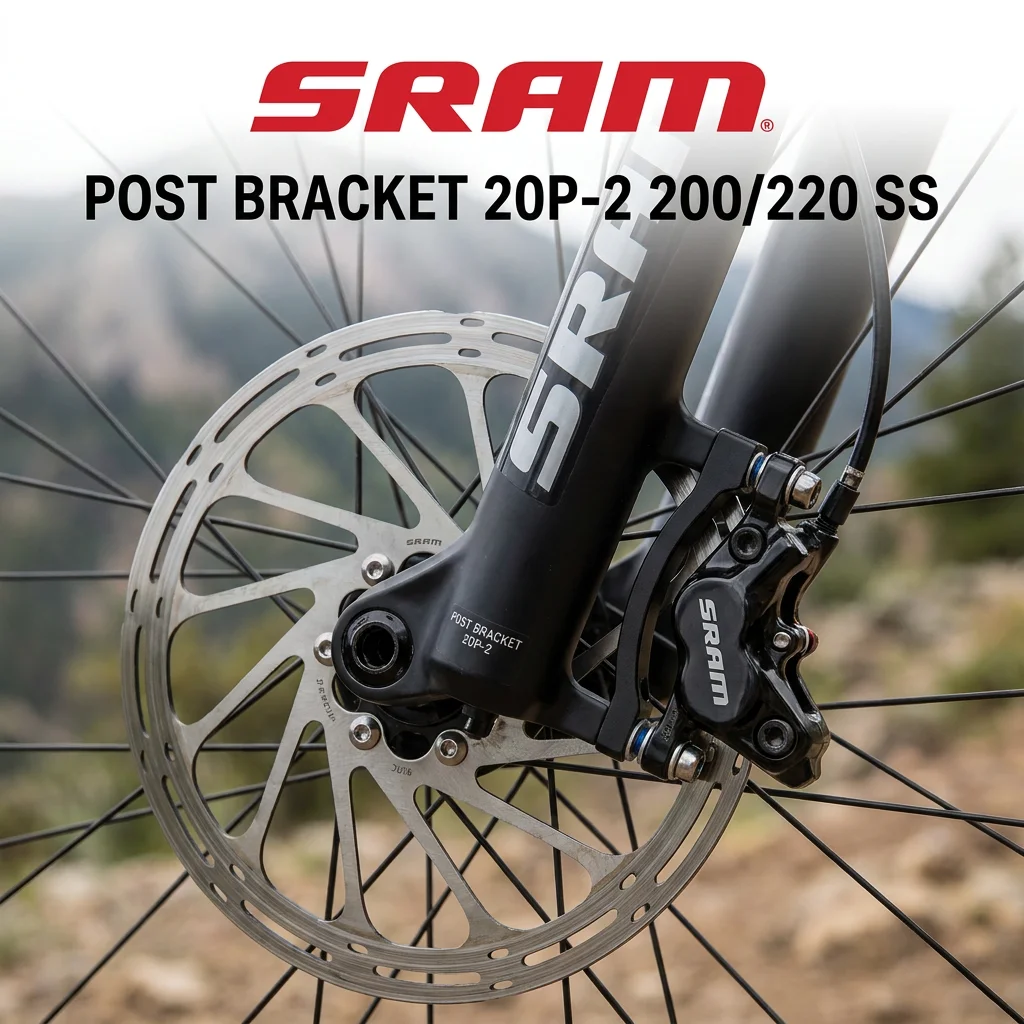 sram-20p2-ポストマウントブラケット--180～200-200～220mmアダプター--200-220mmローター専用--ステンレス--取り付け用ボルト