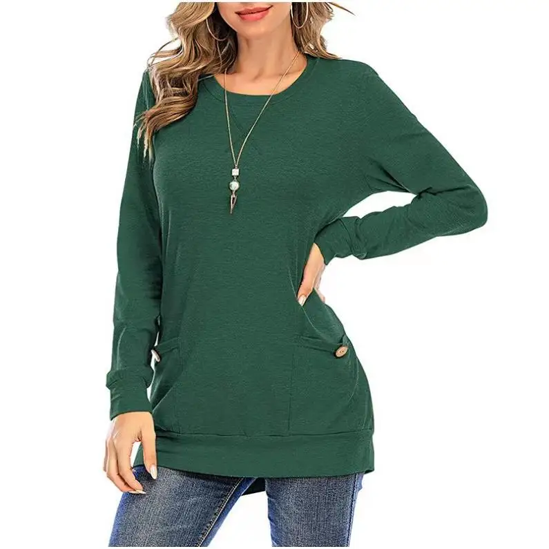 Camiseta feminina casual de algodão ort Sve com ket solto ajuste emenda padrão cor verão Faion camiseta feminina