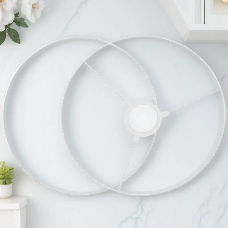 

1 set Lampshade Frames 25CM Metal Wire DIY Ring Set for Drum Shade Holder Retro Modern Home Decor Lighting Accessories