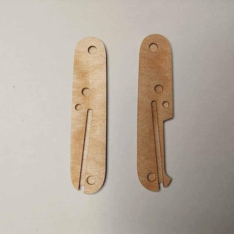 1 paio di bilance con impugnatura in legno naturale personalizzate CNC per coltelli militari svizzeri Victorinox da 91MM che fanno fai da te sostituisci le parti degli accessori