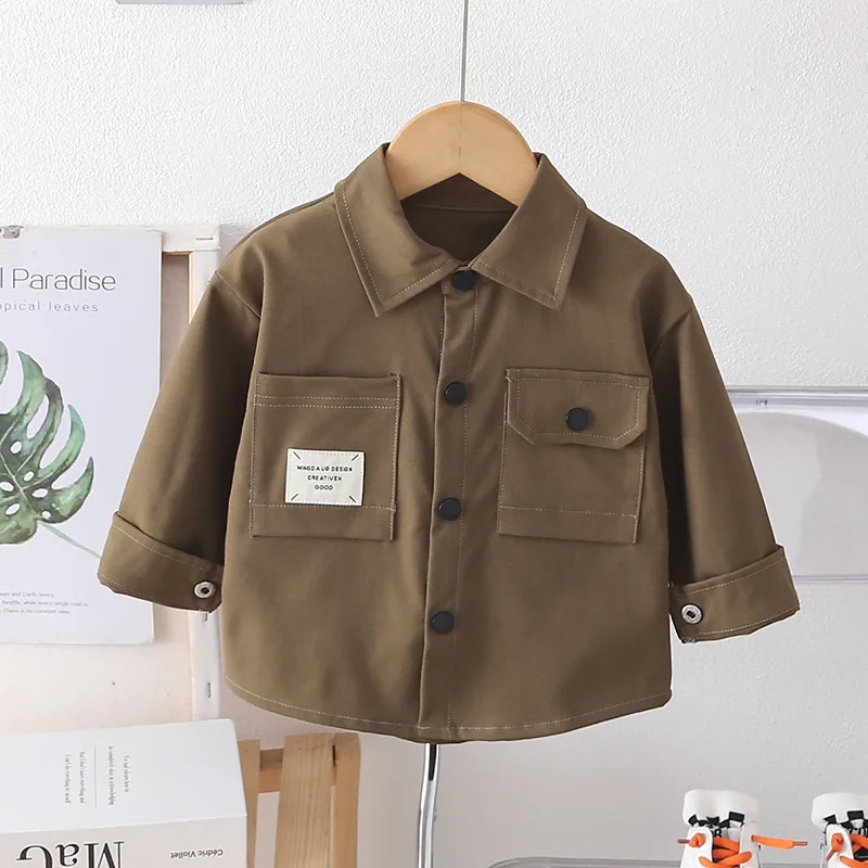 

Новая весенне-осенняя одежда для маленьких мальчиков, детская повседневная куртка с длинными рукавами, одежда для маленьких девочек, костюм для младенцев, детская спортивная одежда