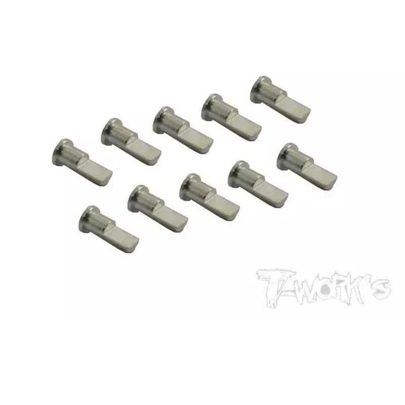 Original T works  TE-001 Silver Plated Brushless Motor Solder Tab Bullet Extensions ( 10 pcs. )Professional Rc part