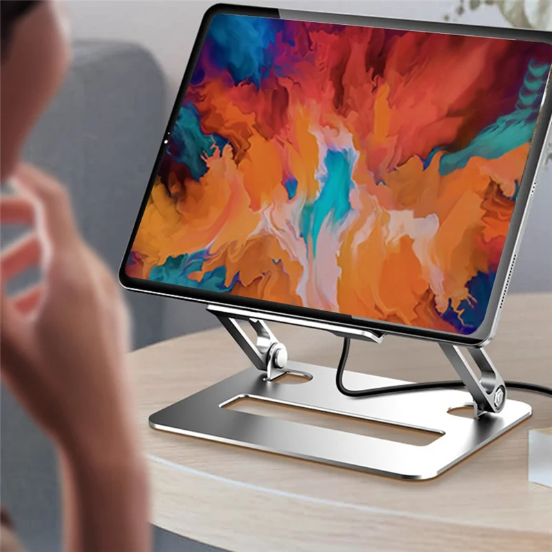 

Tablet Aluminum Alloy Stand For /Xiaomi/Huawei IOS Ipad Tablet Pad Laptop-B Durable Easy Install