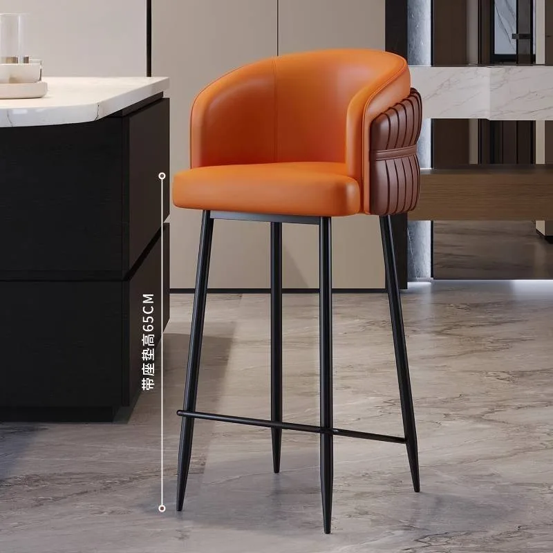 

Vintage Decorative Bar Chair Comfortable Nordic Mobile Island Bar Chair Height Nightclub Bancos De Barra De Cocina Bar Furniture