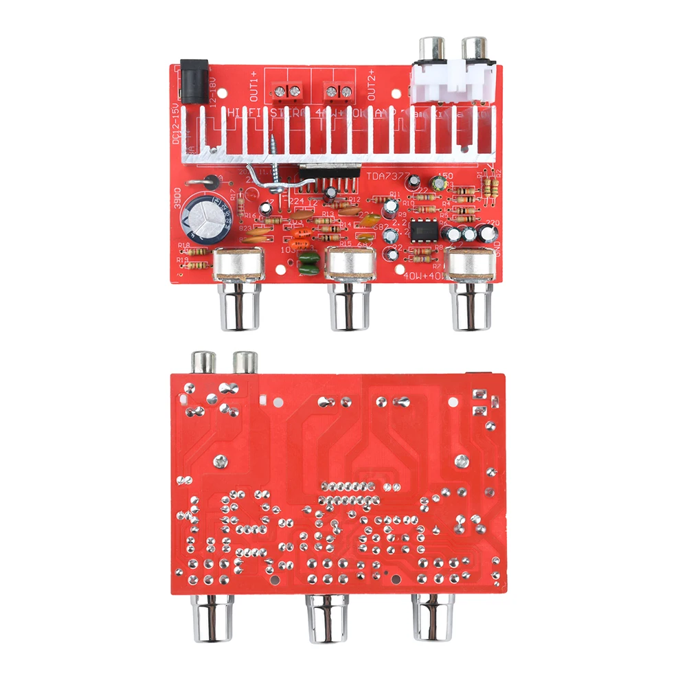 DC 12V 40Wx2 TDA7377 2.0 Dual Channel Digital Power Audio Stereo Amplifier Board Electronic Kit