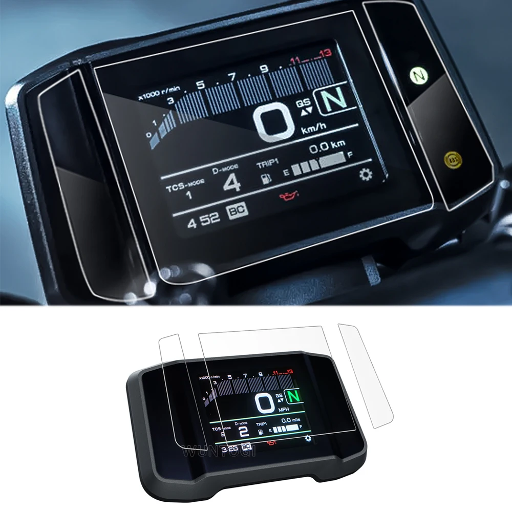 

For Yamaha MT-09 MT09 MT 09 2021 2022 2023 Motorcycle Screen Protector sticker Instrument Film Screen Dashboard Protection