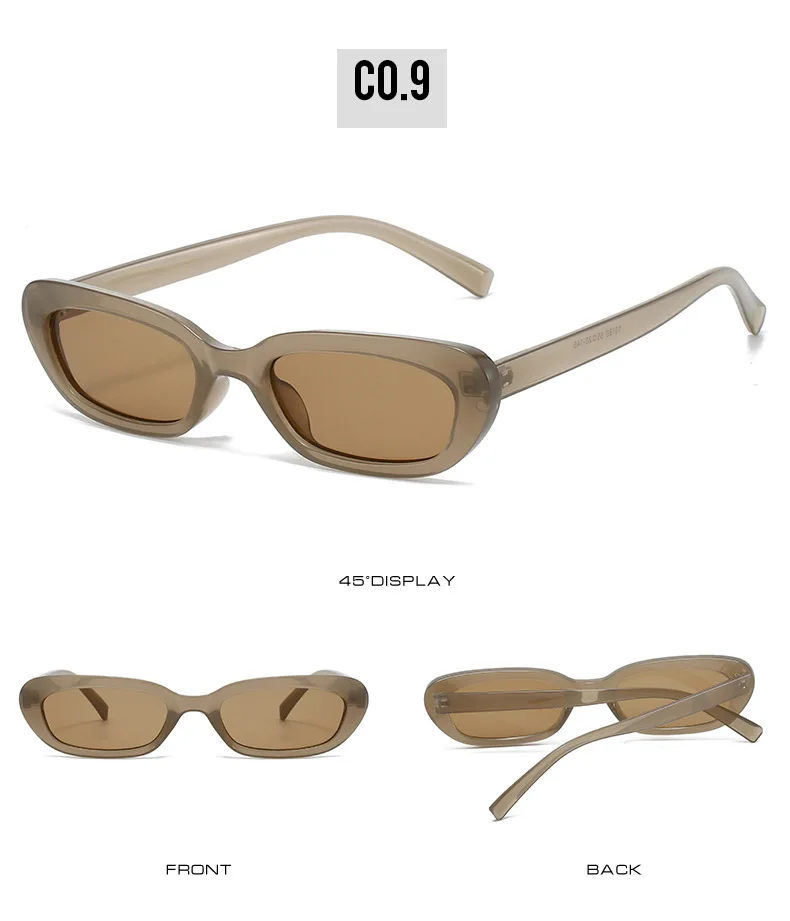 OEC CPO Ins Beliebte Fashion Square Luxus Sonnenbrille Frauen Marke Designer Rechteck Sonnenbrille Weibliche Candy Farbe Brillen – Detail 14