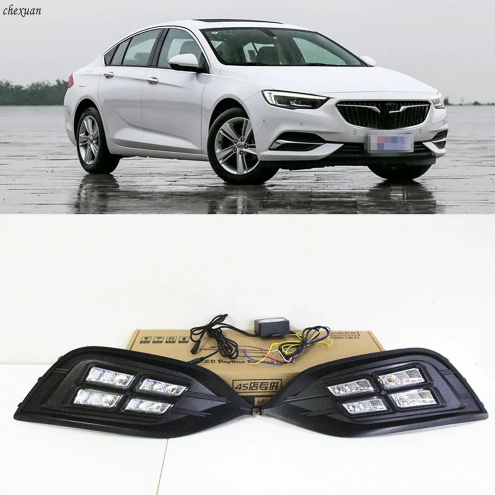 New！ For Opel Insignia Grand Sport 2017 2018 Turn Yellow Signal Relay Waterproof Car DRL 12V LED Daytime Running Light Daylight