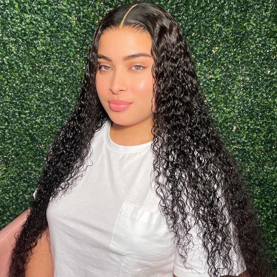 

30 Inch Curly Lace Front Human Hair Wig Brazilian Water Wave Wigs For Women 13x4 Deep Wave Frontal Wig Human Hair
