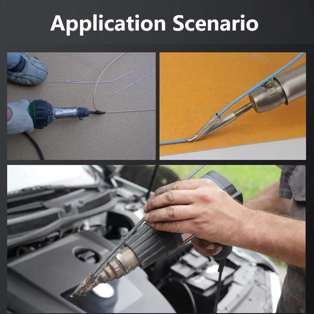 Bicos de ponta de soldagem de aço inoxidável, 8 peças para uso com dispositivo de ar quente de 1500-2000w com 32mm de diâmetro para soldagem para pp para pvc