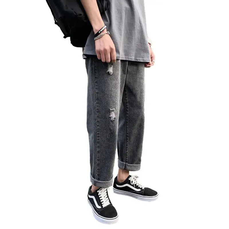 남성용 스트레이트 진 Y 2k 빈티지 고품질 2025 바지 패션 코튼 XS 한국 가을 오리지널 저렴한 남성 카우보이 바지