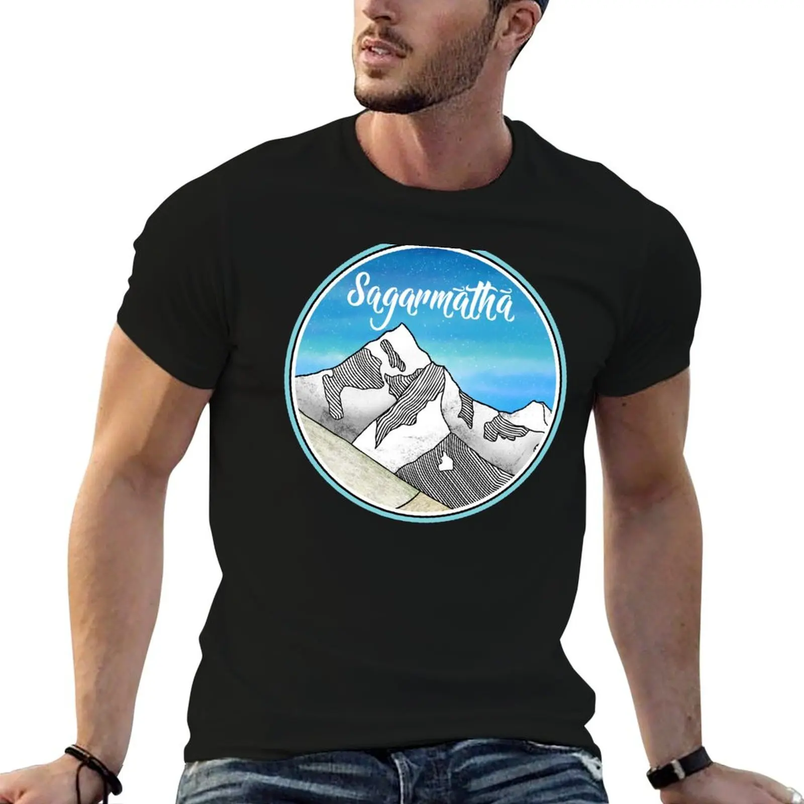 

Sagarmatha Mount Everest T-Shirt plus sizes new edition designer shirts mens graphic t-shirts anime