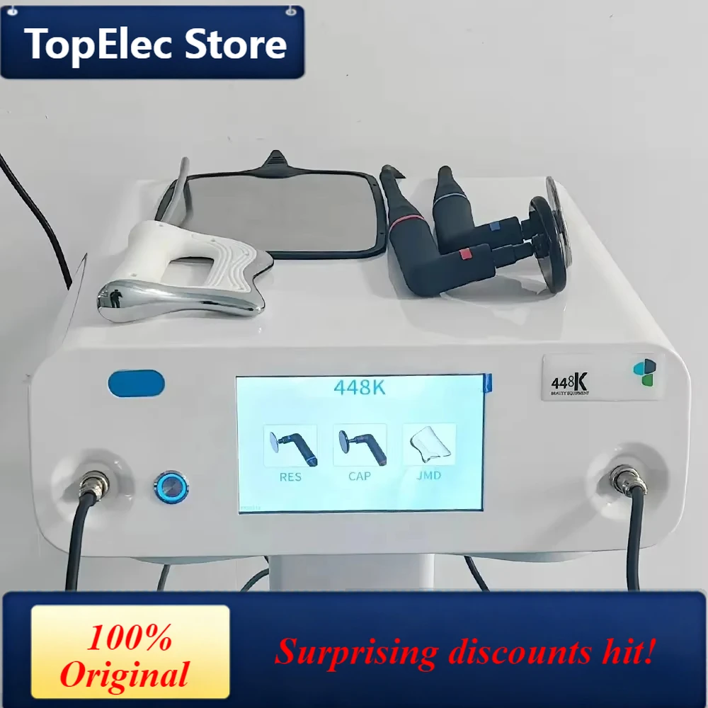 TopElec 448Khz Tecar CET RET JDM Pain Relief Physical Therapy Machine Diatermia Body Shaping Fat Reduction Skin Tightening Machi