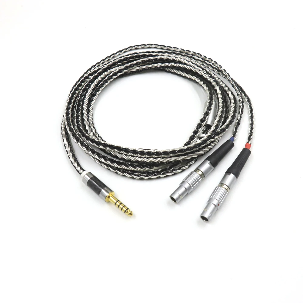 Imagem -05 - Núcleo Único Cristal Prata para Utopia Focal Elear 4pin Xlr 2.5 mm 4.4 mm Equilíbrio Fone de Ouvido Cabo Atualização Novo 16