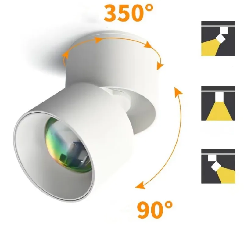 Lámpara de puesta de sol con montaje en superficie, foco plegable, decoración para habitación, pasillo, entrada, fotografía, ambiente, novedad