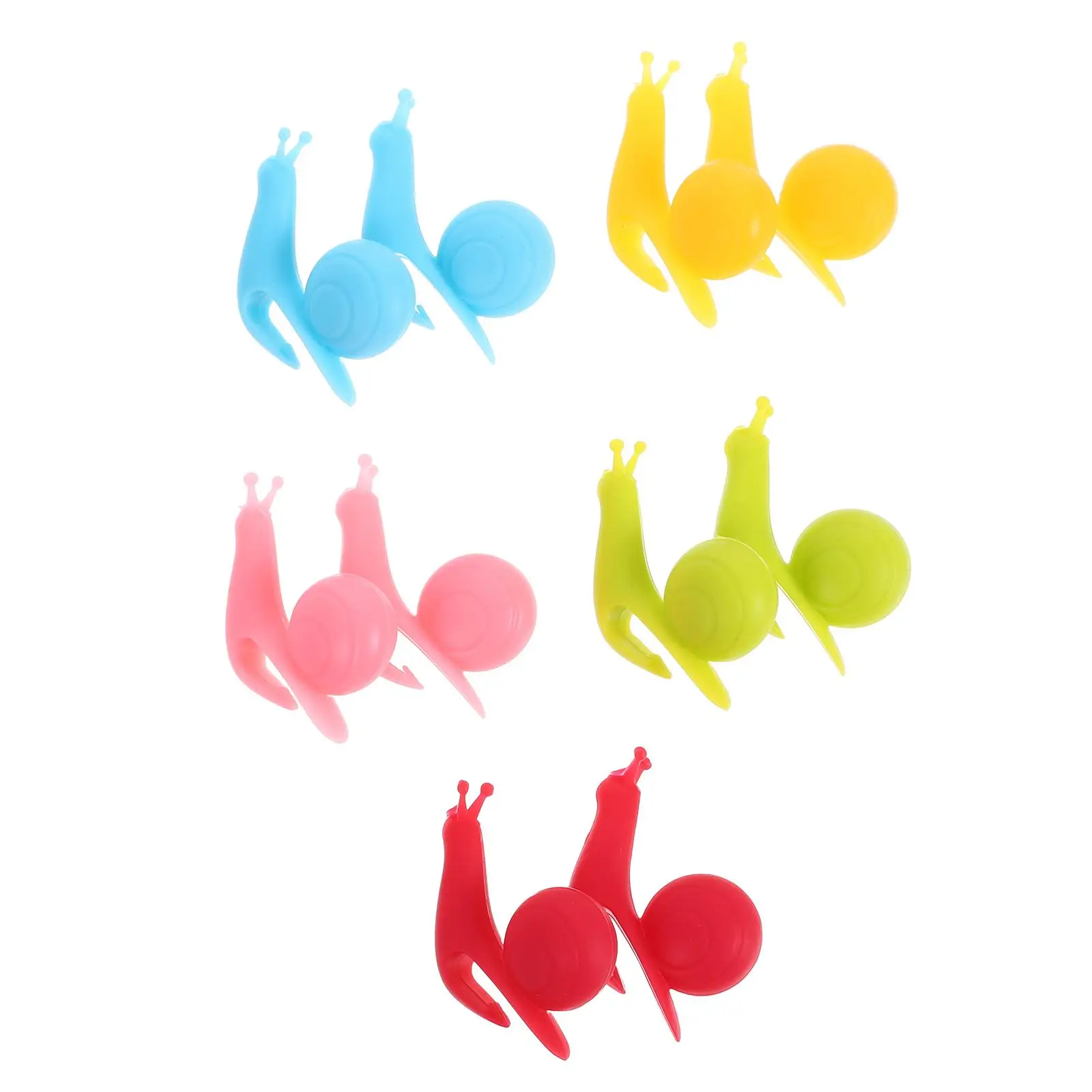 

10 Pcs Snail Tea Bag Holder Silicone Decorative Drink Markers for Mug Glass Party Supplies Charms Organiser Gifts