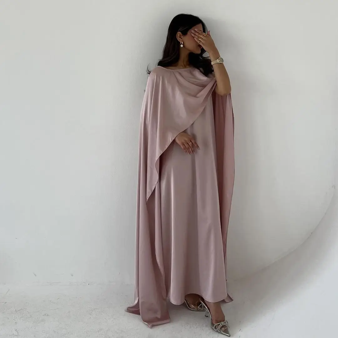 

Dusty Rose Evening Dresses for Saudi Arabia Women Party Dress Satin Prom Gowns Long vestidos de fiesta elegantes
