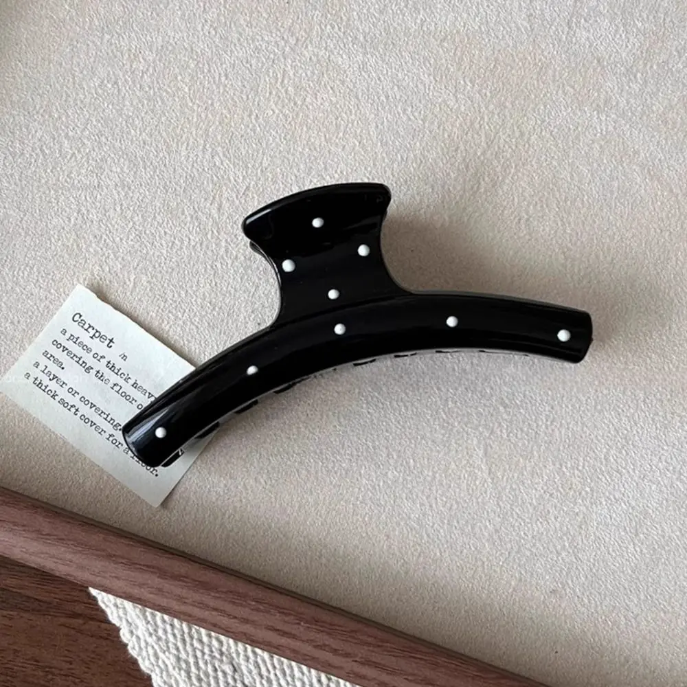 

Fashion Bowknot Bow Hair Claw Cute Hairpin Acrylic Polka Dot Hair Clip Headwear Large Shark Clip Big Hair Claw Girl