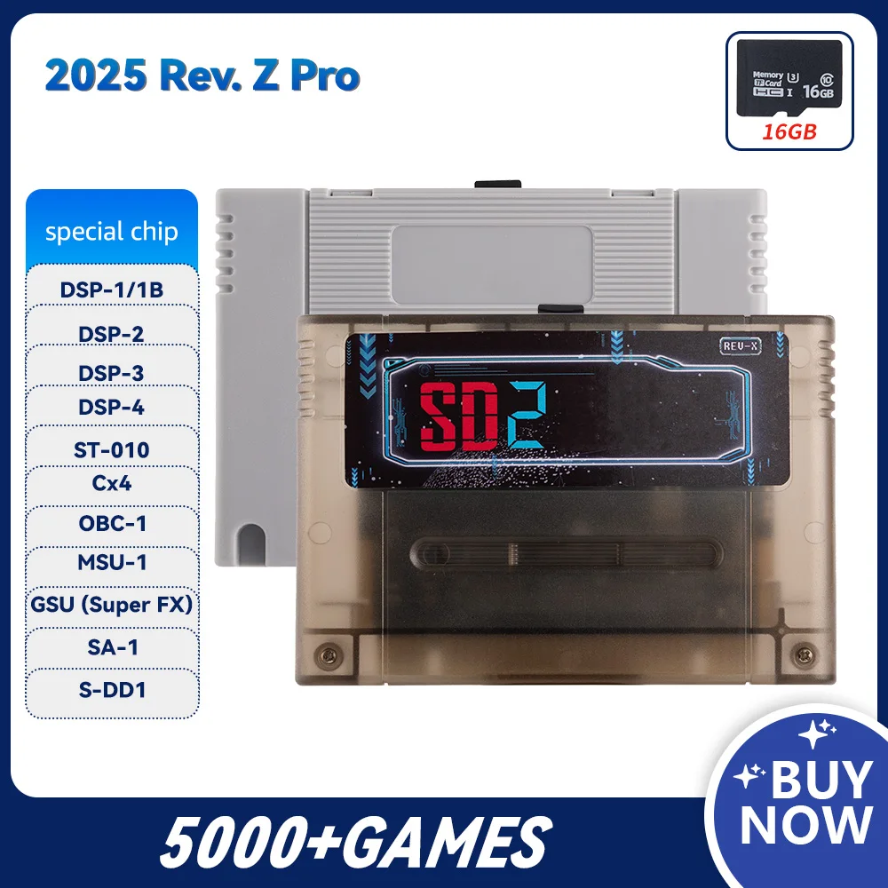 SD2 Game SNES for SD2SNES Rev. Z Version FXPAK Pro 5000 in 1 For