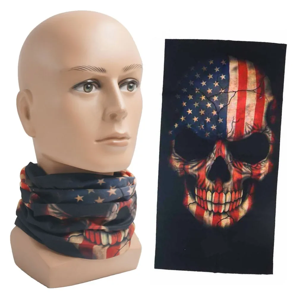 National Flag Face Bandana for Women Men Breathable Covering Biking Hiking Neck Gaiter Seamless Tube Headband Hairwrap Balaclava