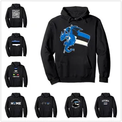 Epic Estonian Dragon Proud Estonia Flag Pullover Hoodie Men Women Unisex Cotton Hoodies Man Hip Hop Style Sweatshirt