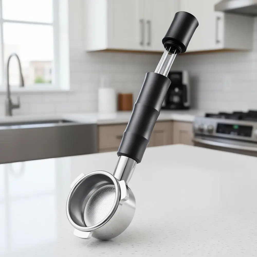 

54mm Bottom Port Coffee Grinder Kit - Integrated WDT Tool + Puck