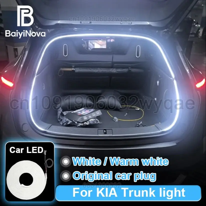 

For KIA Sorento Sportage EV5 6 KX3 5 7 Rear Trunk LED Strip, Car interior Lighting Waterproof Flexible Light,Car Atmosphere Lamp