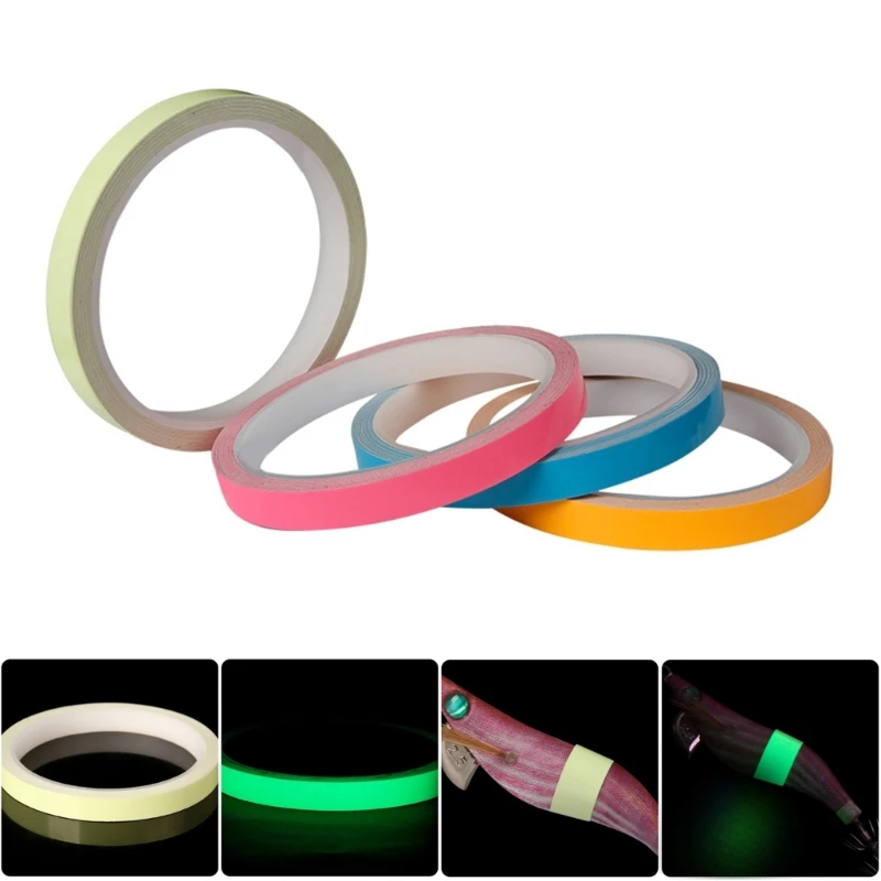 Fishing Rod Luminous Tape Self Adhesive Waterproof Stickers Decorative Fluorescent Tape Fishing Rod Accessories 69HD