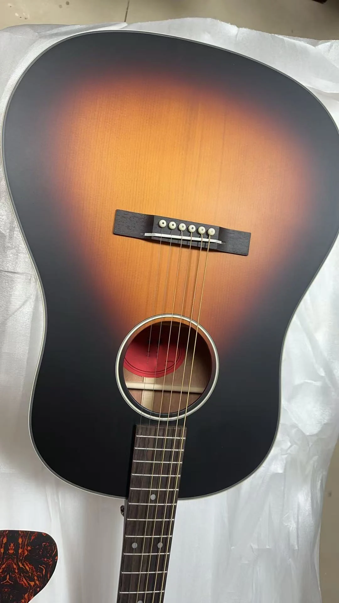2026 HOT Handmade Historic Reissue 1942 Banner Sunburst Acoustic Guitar Solid Spruce Top, 19 Frets Bone Nut & Saddle,