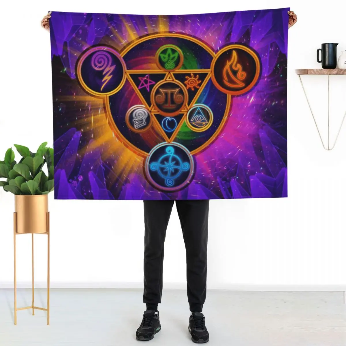 

Wizard101 - The Spiral Schools Throw Blanket Warm Comfortable Blanket for Office Napping
