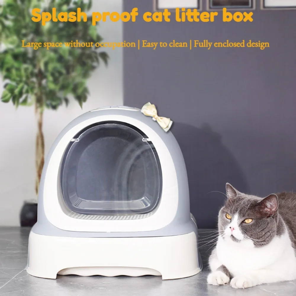 Cat Litter Box Fully Enclosed Splash Proof Oversized Drawer Style Cat Toilet Simple and Wear-resistant Drawer Style Cat Toilet