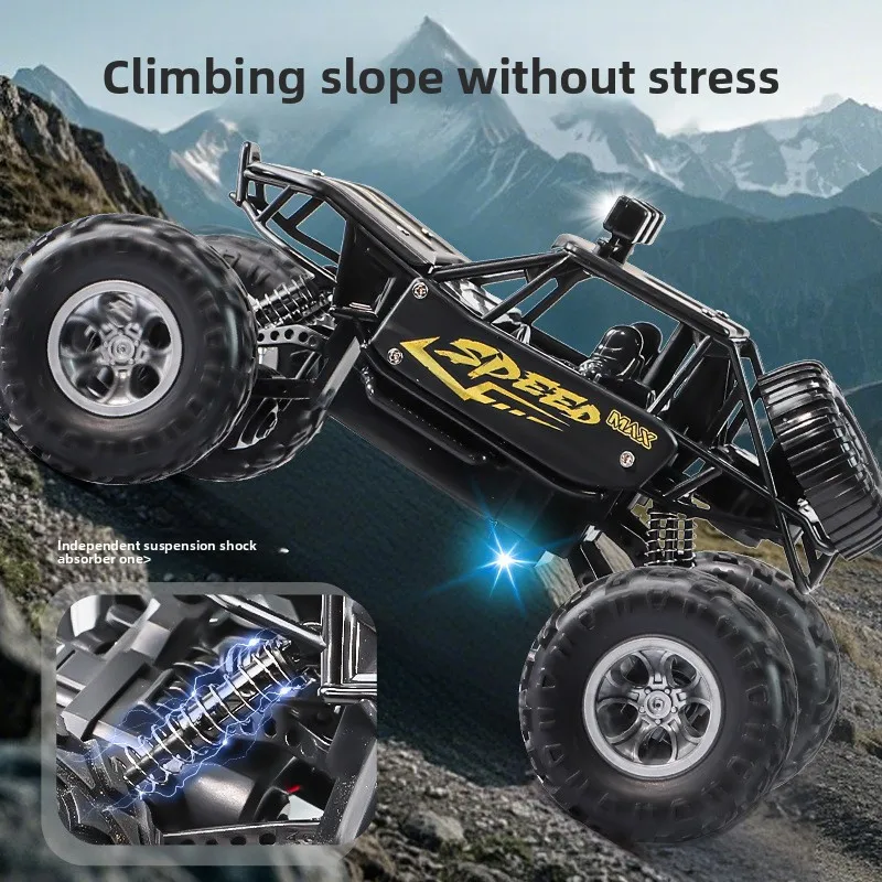 Zabawny prezent - Kawaii Toy Car, terenowe samochody RC z metalową konstrukcją, zdalnie sterowane, odporne na uderzenia, z funkcją wyrzutu powietrza, zabawki dla dzieci.