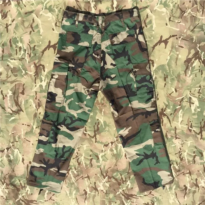Tactical Outdoor Camo Pants Woodland Camouflage Hunting Training Hiking Cargo Trousers Replica CCU Style M81 view 4