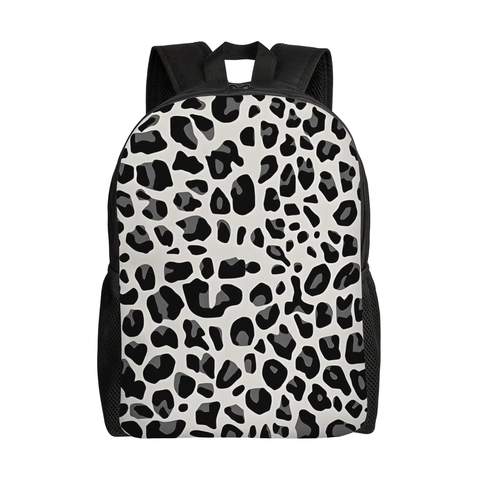 

Back to school season Snow Leopard Print Schoolbag Leopard Print Students Classic Backpack