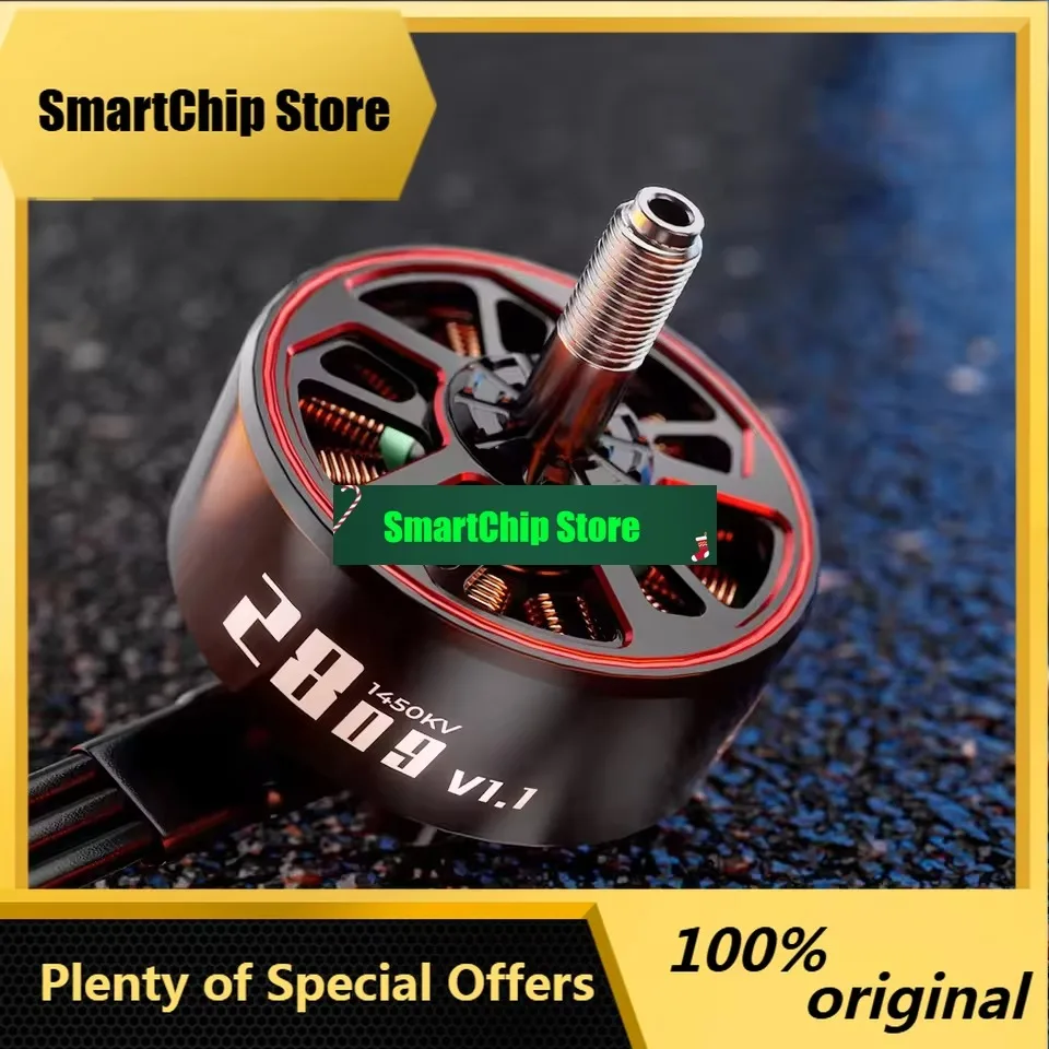 SmCpGEPRC SPEEDX2 2809 V1.1 Motor Brushless Black With 7/8 Inch MOZ7 RC FPV Racing Drone Multicopter Accessories