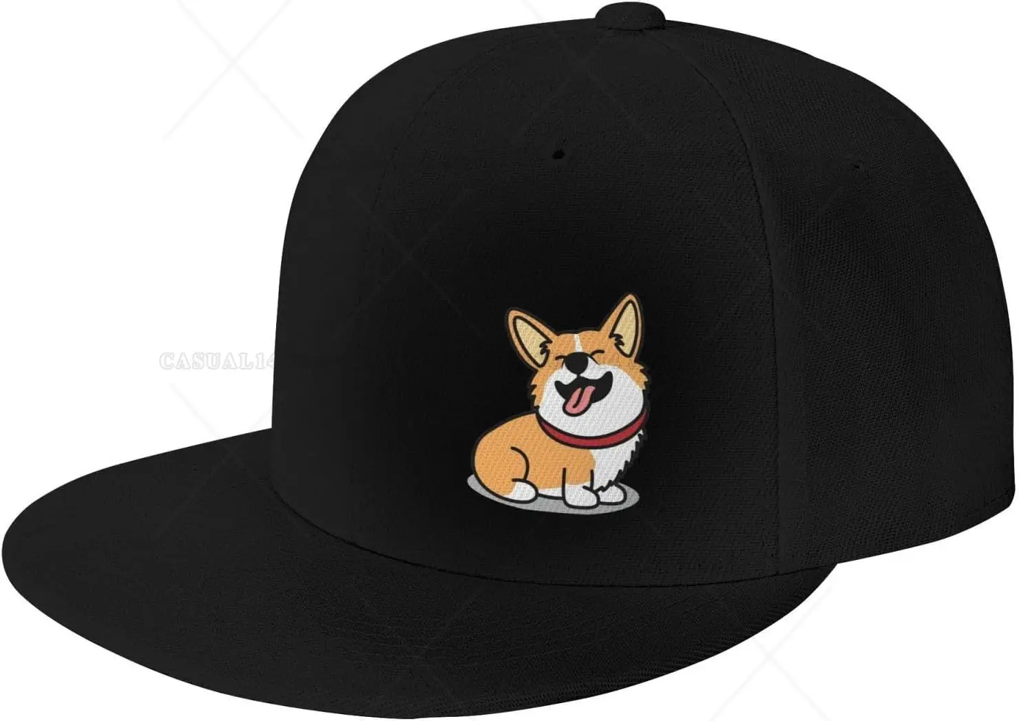 

Cute Dog Corgi Flat Hat Unisex Baseball Cap Outdoor Travel Sun Protection Cap Casual Cap One Size