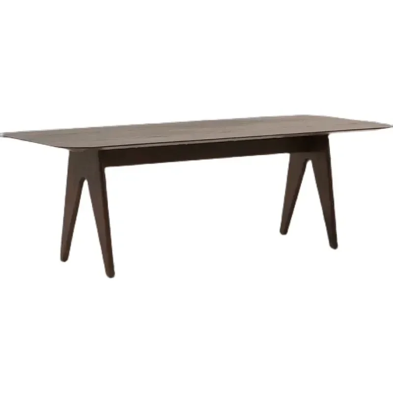 Factory Direct Natural Wood Table Modern Dining Room Furniture Restaurant Table Nordic Dinner 6 Seater Table