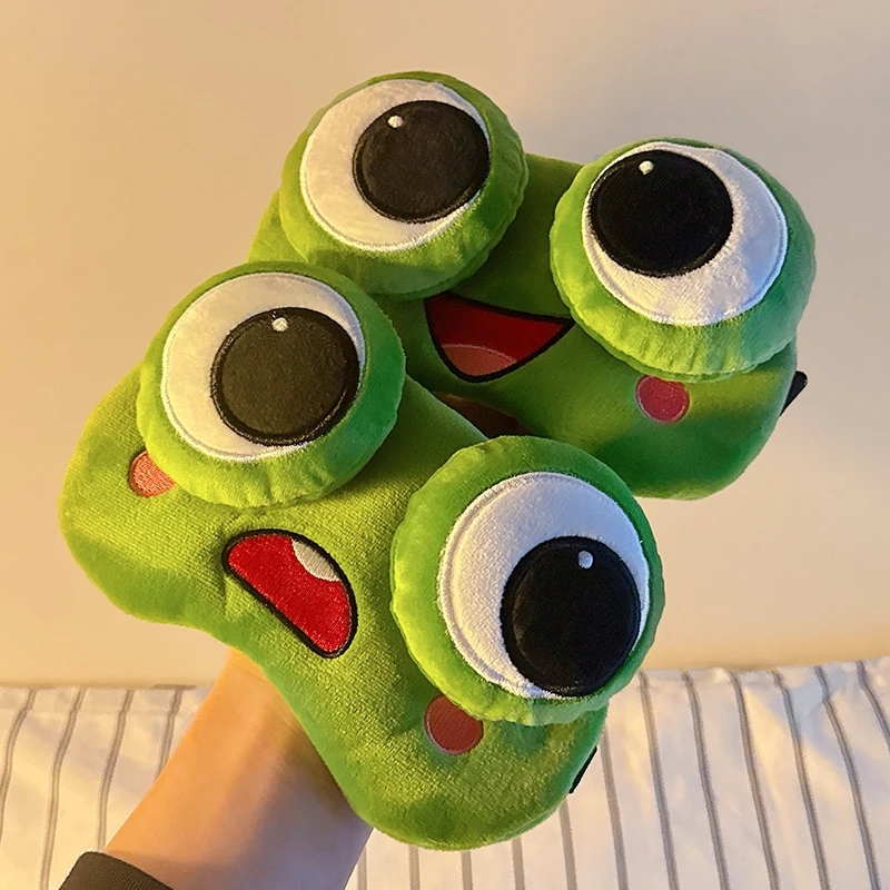

Cute Frog Blackout Sleep Mask Comfortable Soft Eye Cover For Students Kids And Teens Non Tight Nap Time To Reduce Fatigue
