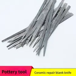 Pottery Tool Repair Billet Knife Iron File Knife DIY Making Ceramic Craft Texture Carving Repair Billet Shaping Pottery Tools