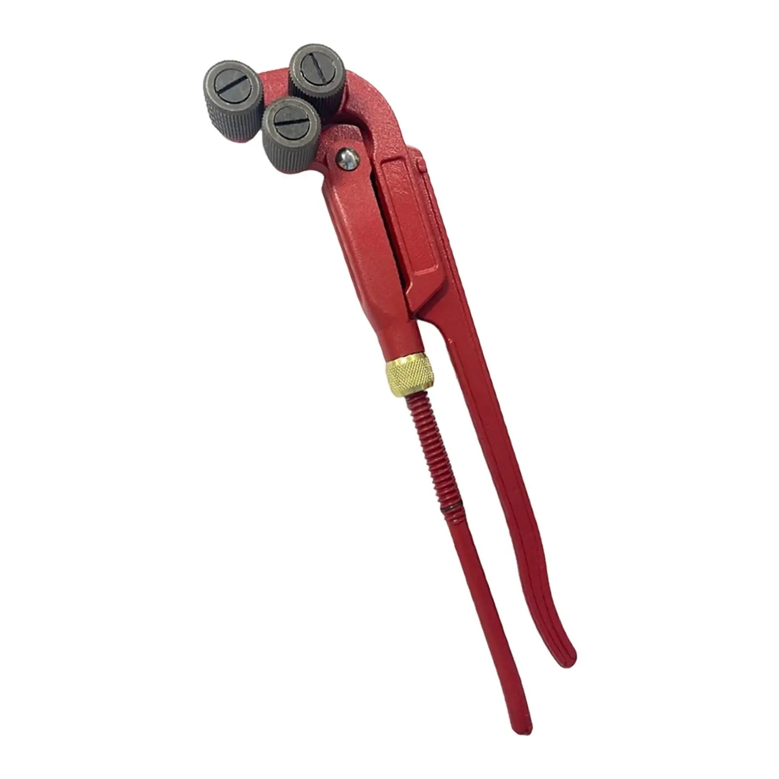 Heavy Duty Tube Threaded Tongs Carbon Steel Adjustable Triangular Roller Pipe Tool Reliable for Household Plumbing Projects