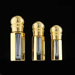 100pcs/pack 3ml 6ml Mini Empty Glass Perfume Bottles Dropper Essential Oil Bottles Vials with Glass Sticker