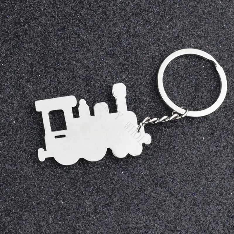 R7UF Vintage Train Engine Keychain Alloy Bag Hanging Decoration For Keys And Bags