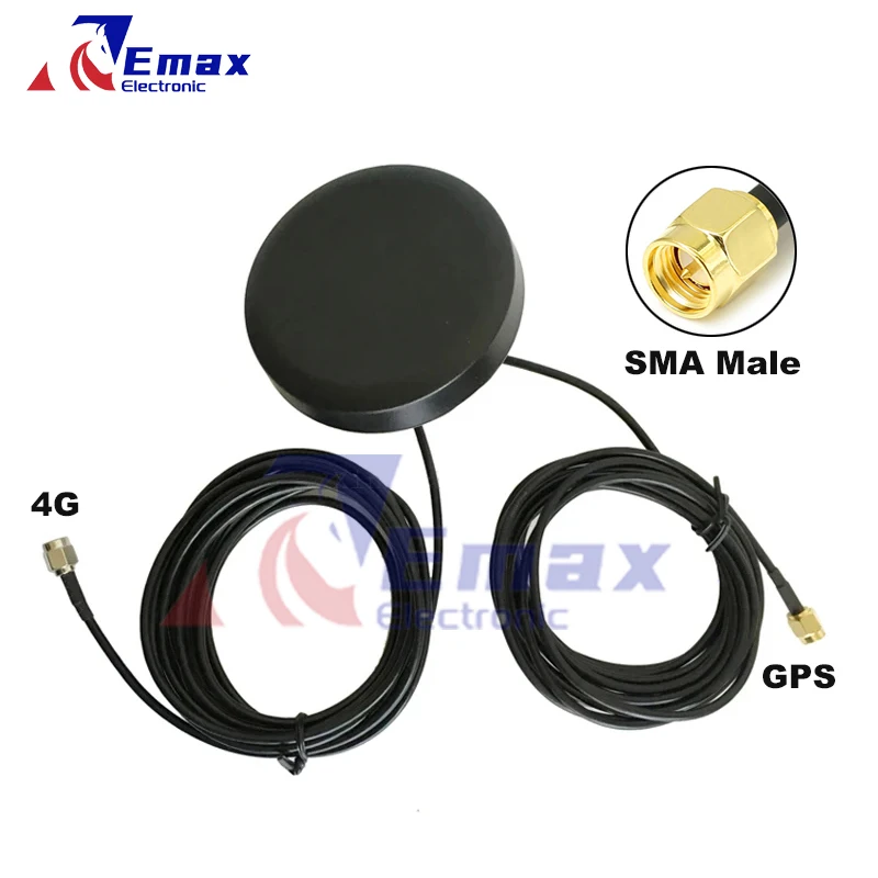 HX-JG4GGPS 2-in-1 GNSS External Positioning And Navigation Antenna Support 4G GPS 1M 2M 3M 5M Cable SMA-J