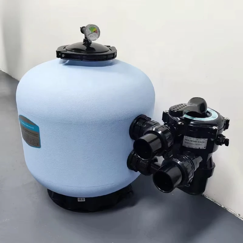 High quality modern pool filter sand filter with pump tool for pool maintenance, fiberglass fittings