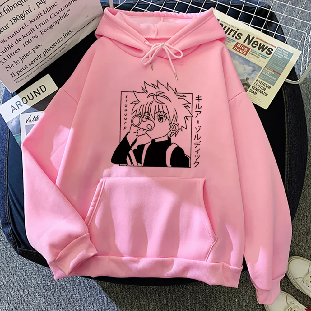 Hunter X Hunter Anime Hoodie für Männer Frauen Kurapika Manga Sweatshirts Fleece Herbst Winter Gothic Harajuku Kapuzenpullover – Detail 8