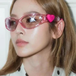Sweet Style Sunglasses for Women Y2K Stylish UV Protection Outdoor Sun Glasses Korean Stylish Sunglasses Women