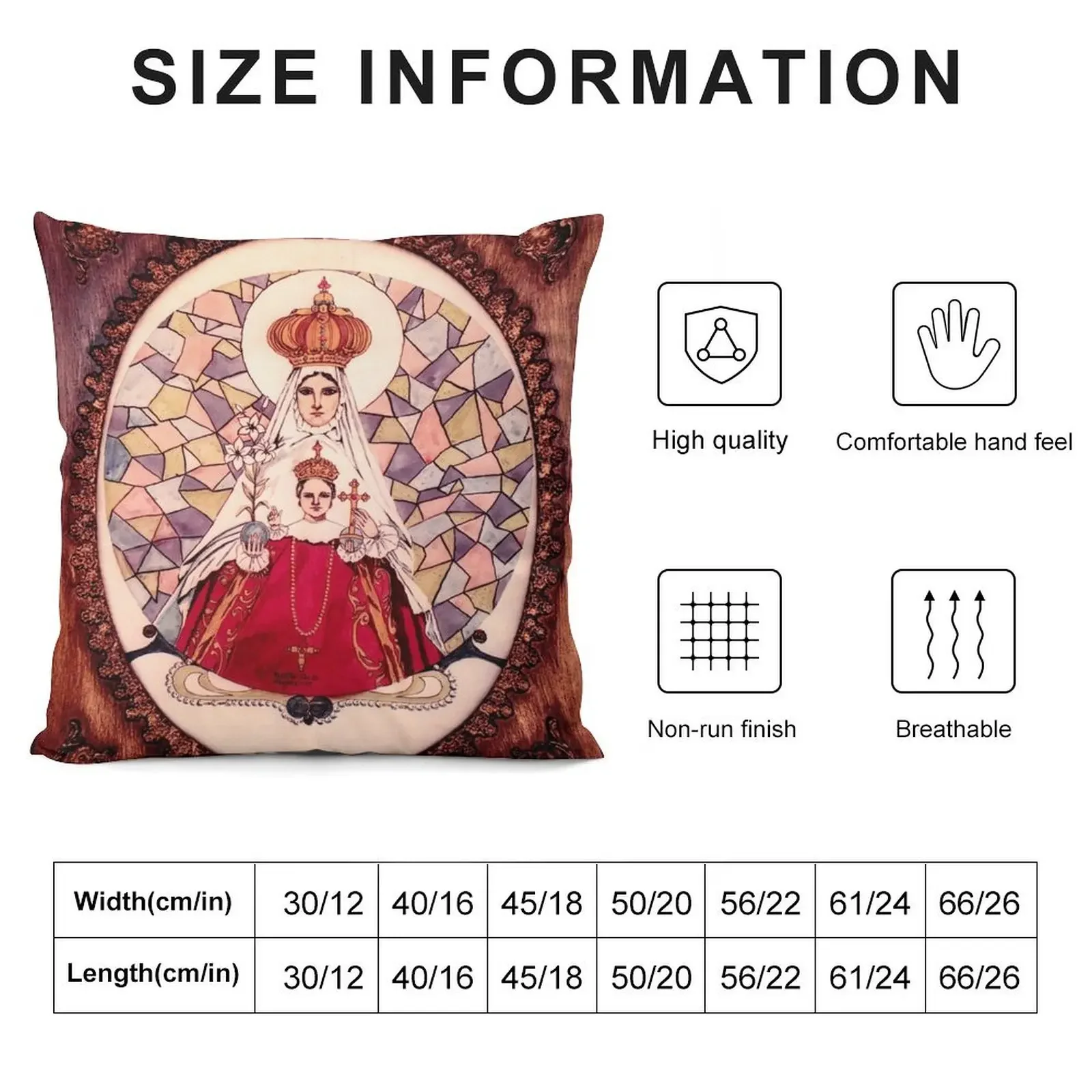 Our Lady of Montserrat Throw Pillow Anime sleeping pillows pillow